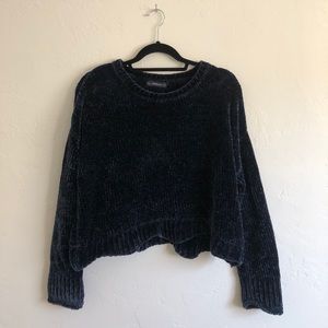 Zara navy blue knit sweater